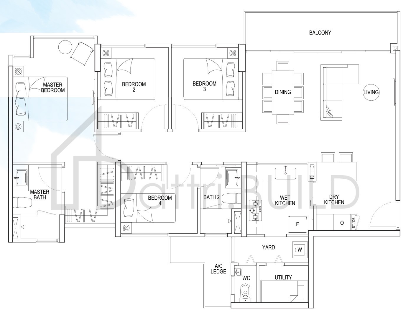 THE RAINFOREST C1b floorplan (watermarked)
