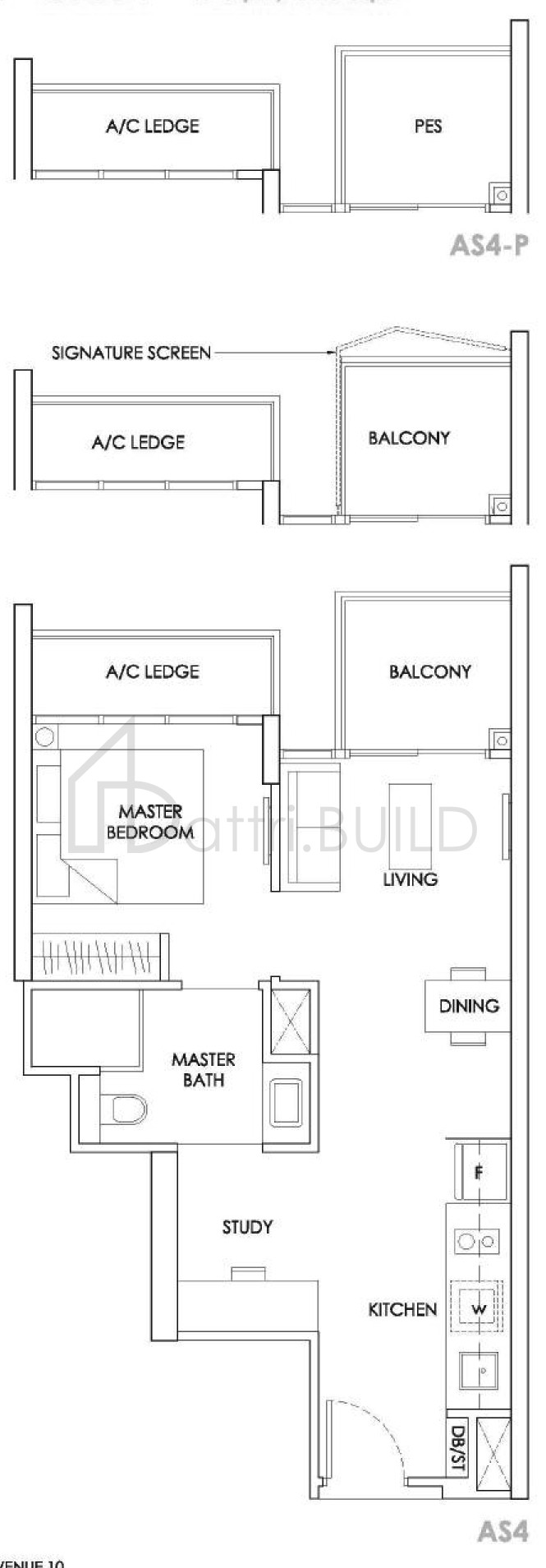 THE ALPS RESIDENCES AS4-P floorplan (watermarked)