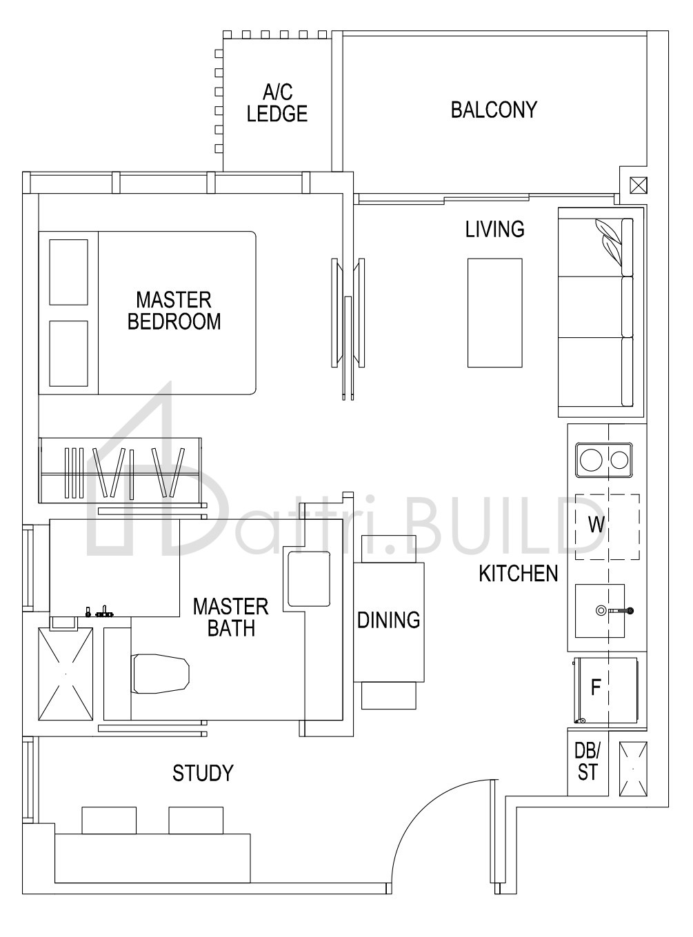 SIMS URBAN OASIS A3b floorplan (watermarked)