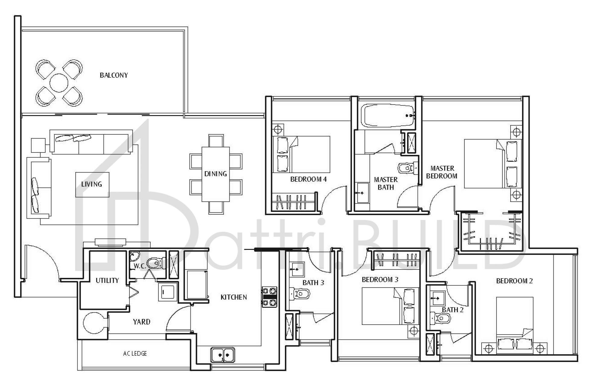THE SEA VIEW E floorplan (watermarked)