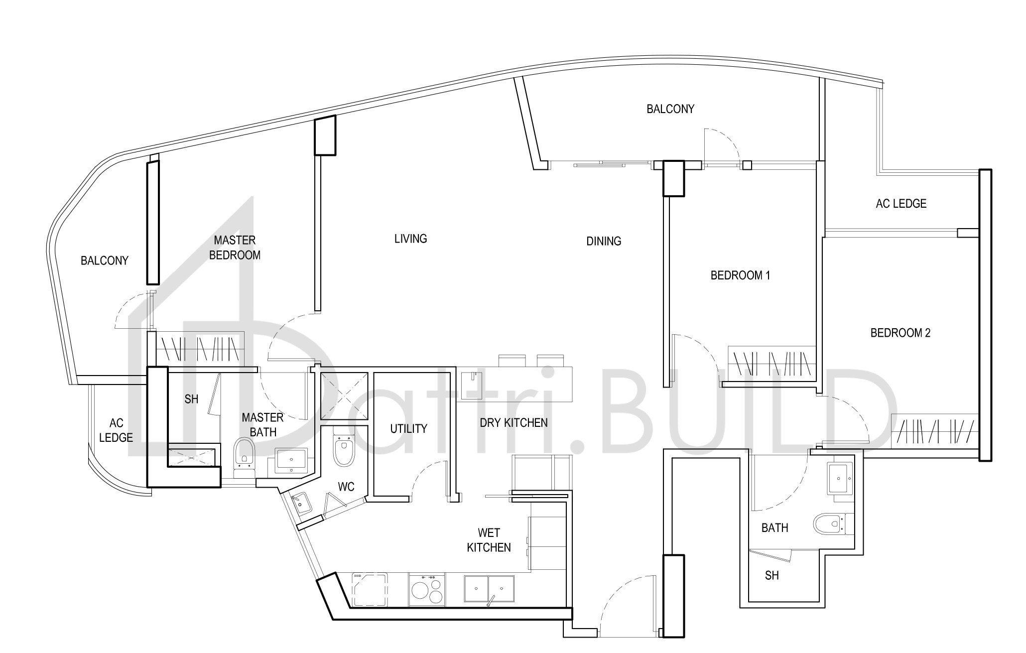 CITY GATE CPH3 floorplan (watermarked)