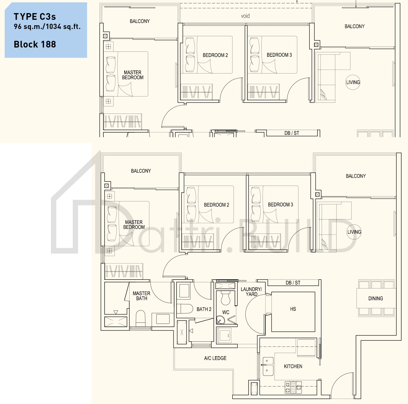 WESTWOOD RESIDENCES C3s floorplan (watermarked)