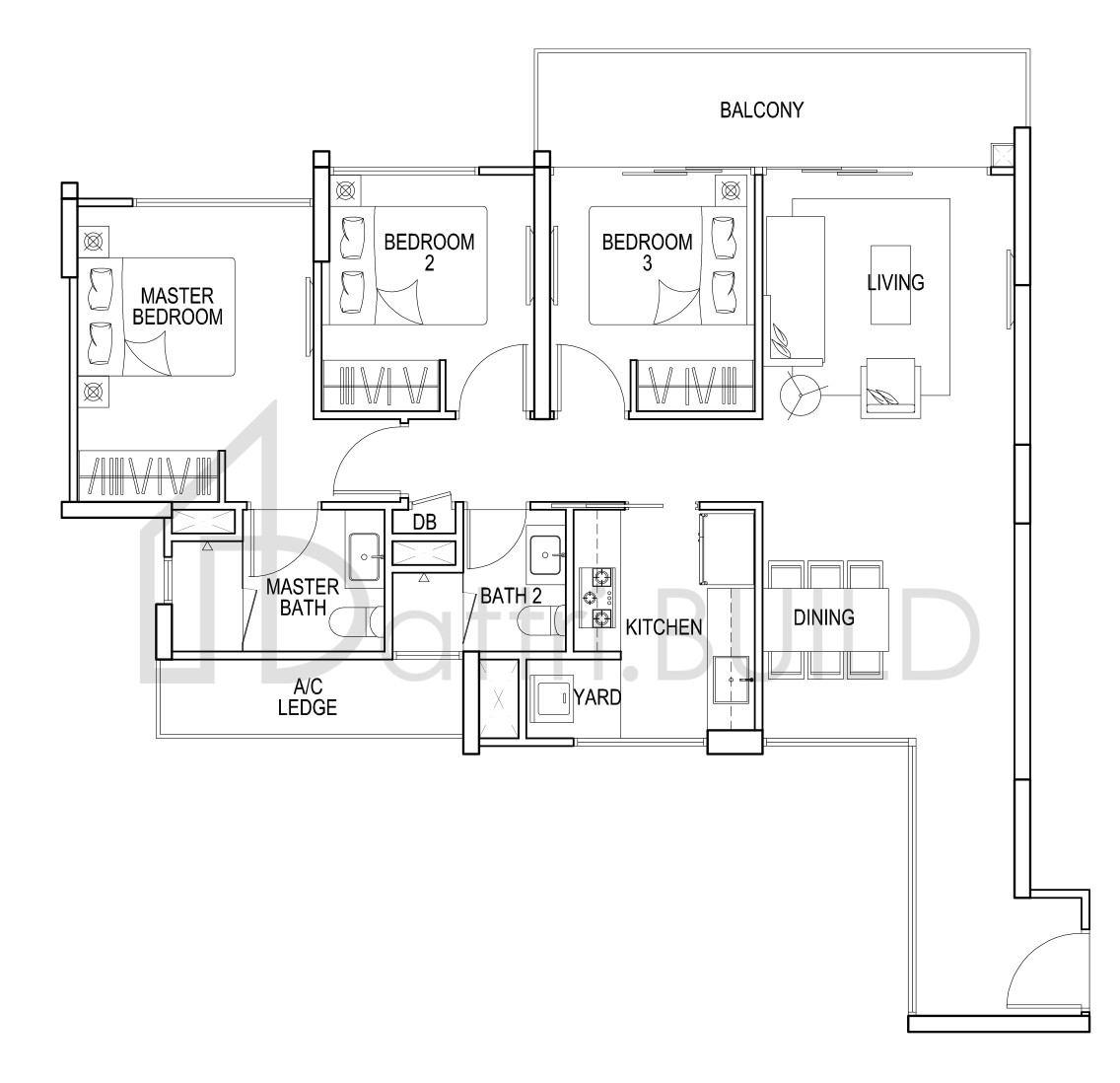 FLO RESIDENCE B1c floorplan (watermarked)