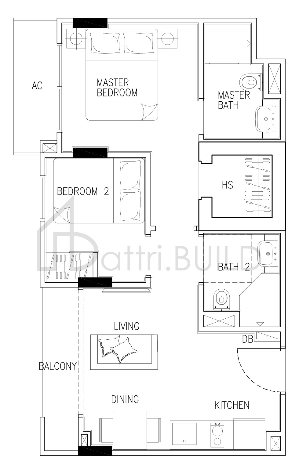 24 ONE RESIDENCES 2 floorplan (watermarked)