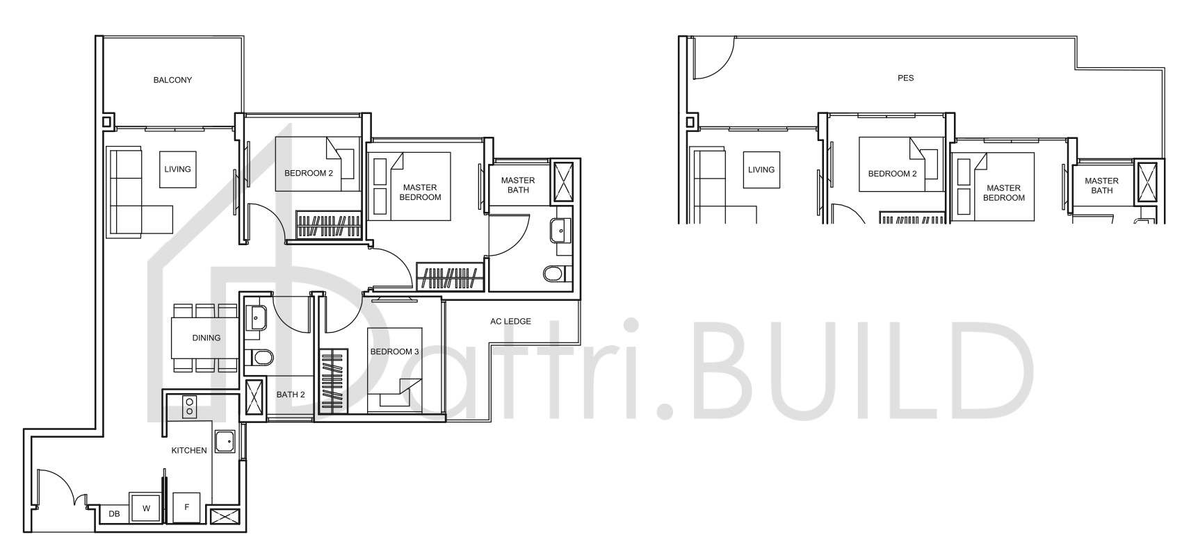 THE GLADES Cc3-P floorplan (watermarked)