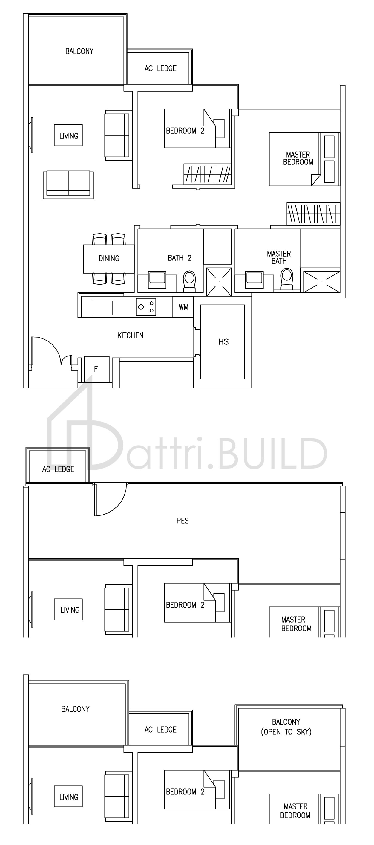 AUSTVILLE RESIDENCES A1B floorplan (watermarked)