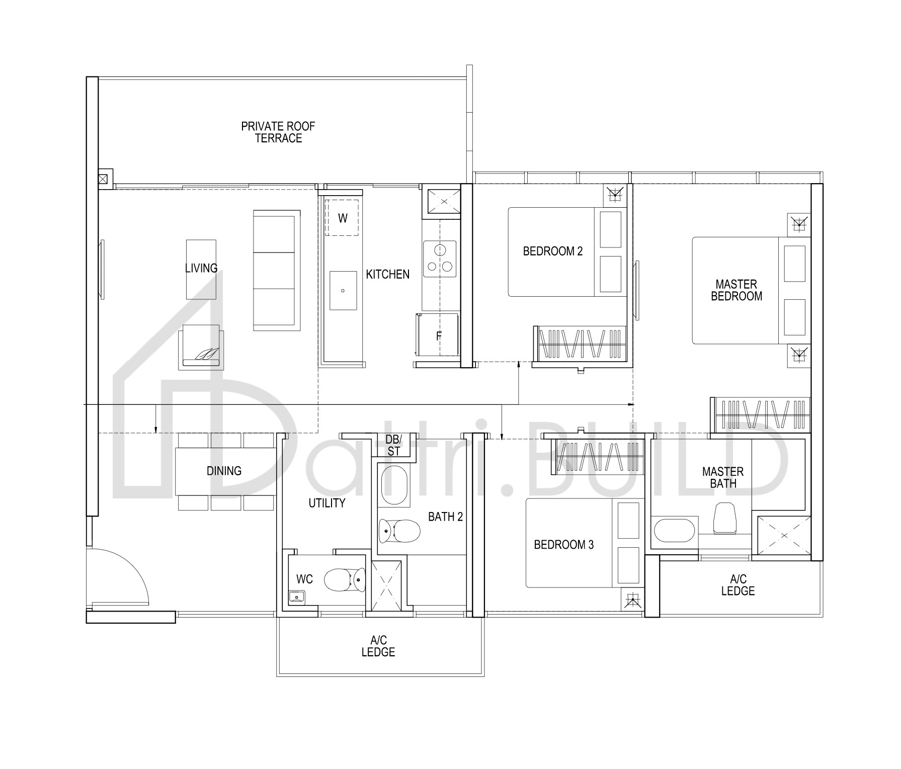 THE POIZ RESIDENCES H C3r floorplan (watermarked)