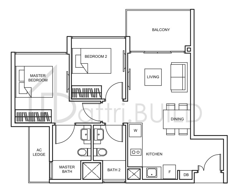 THE GLADES B9 floorplan (watermarked)