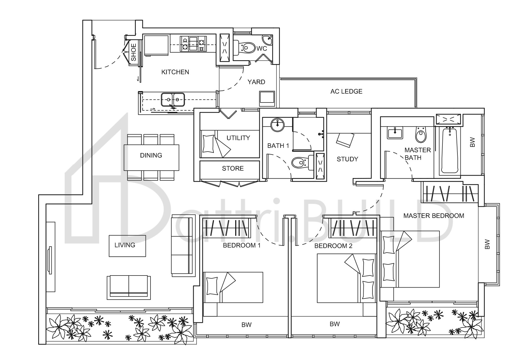 LIVIA D2b floorplan (watermarked)