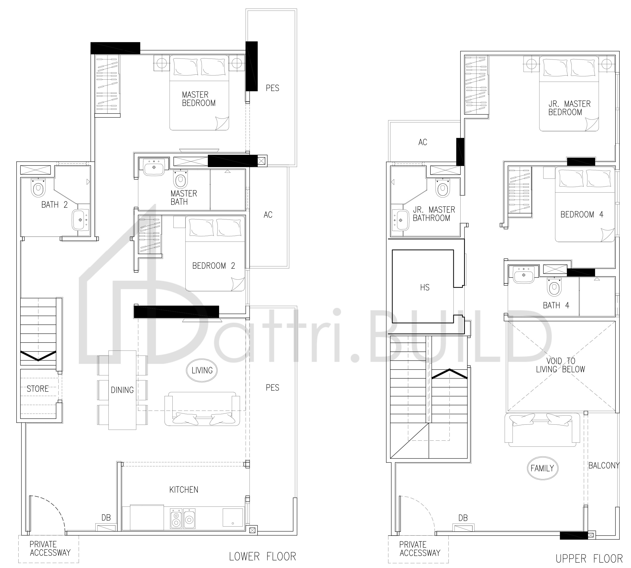 24 ONE RESIDENCES 1A floorplan (watermarked)