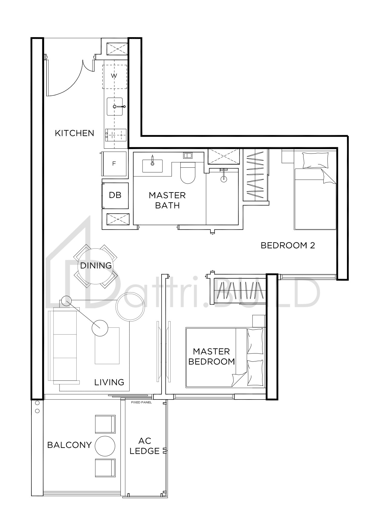 GEM RESIDENCES B2 floorplan (watermarked)