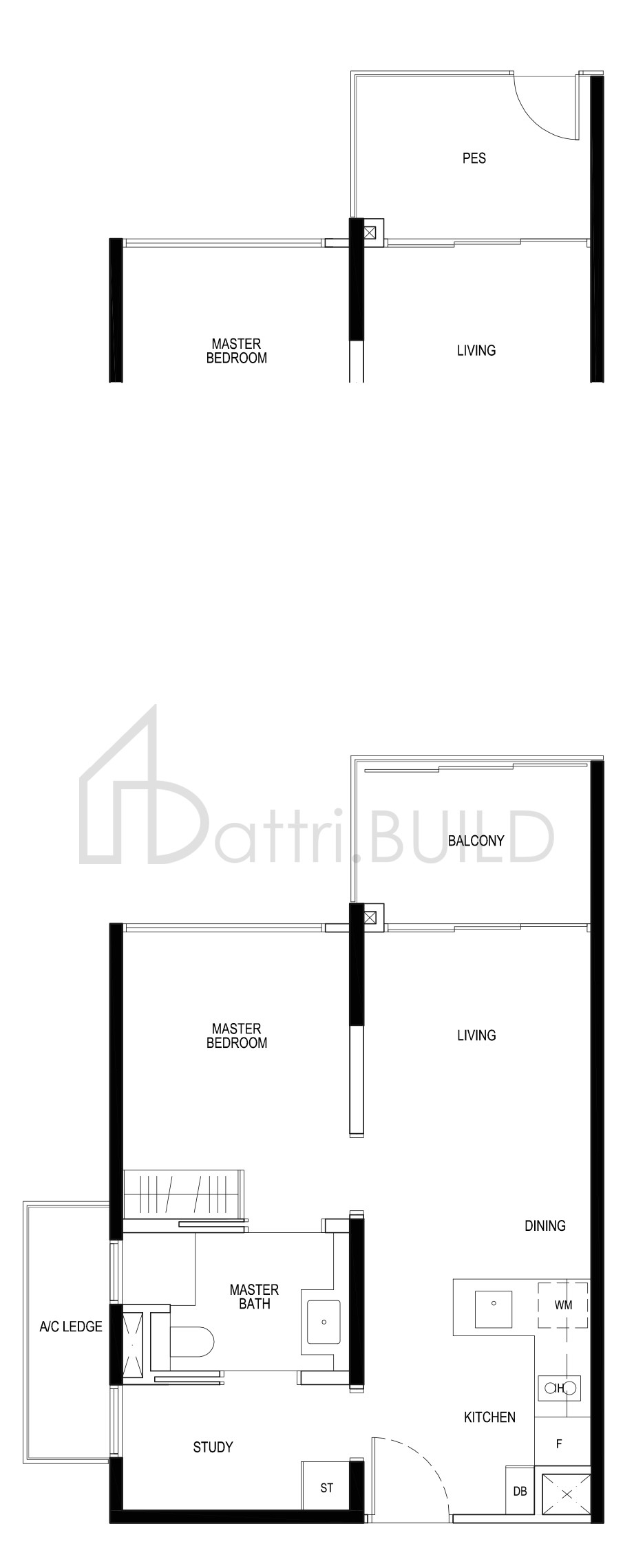 DAINTREE RESIDENCE A2 floorplan (watermarked)