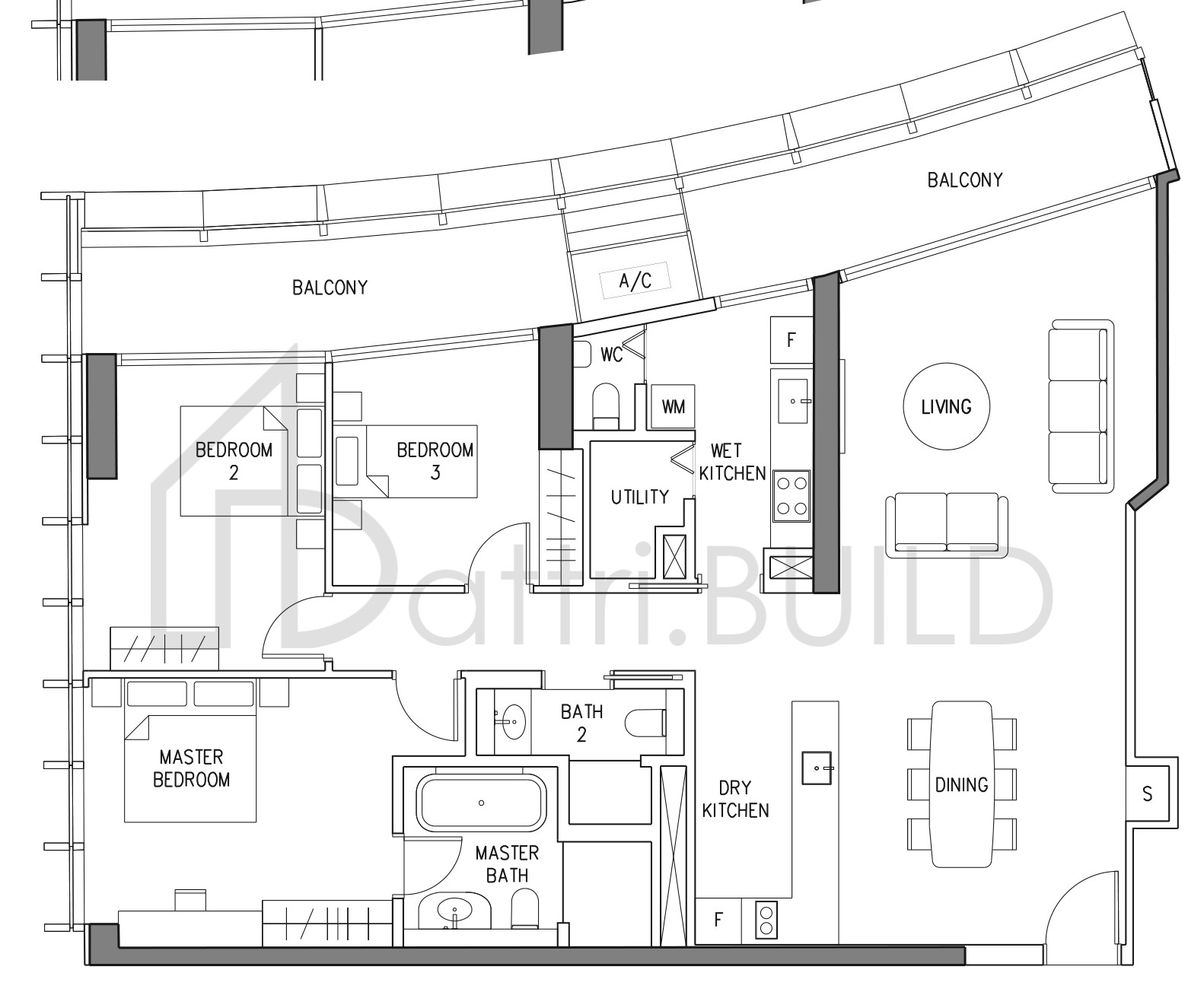 DUO RESIDENCES F1 floorplan (watermarked)