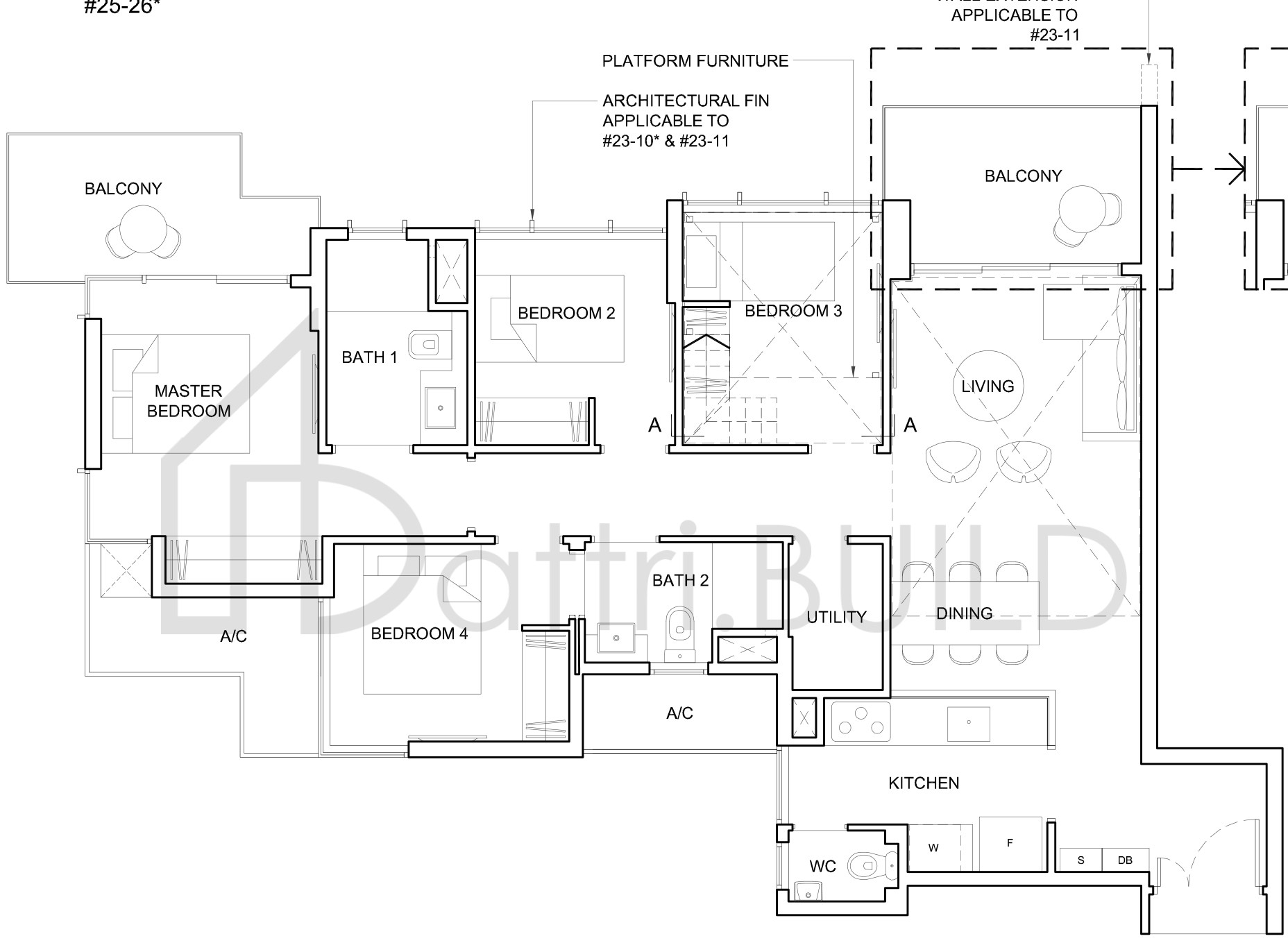 HIGH PARK RESIDENCES 4C1-PH floorplan (watermarked)