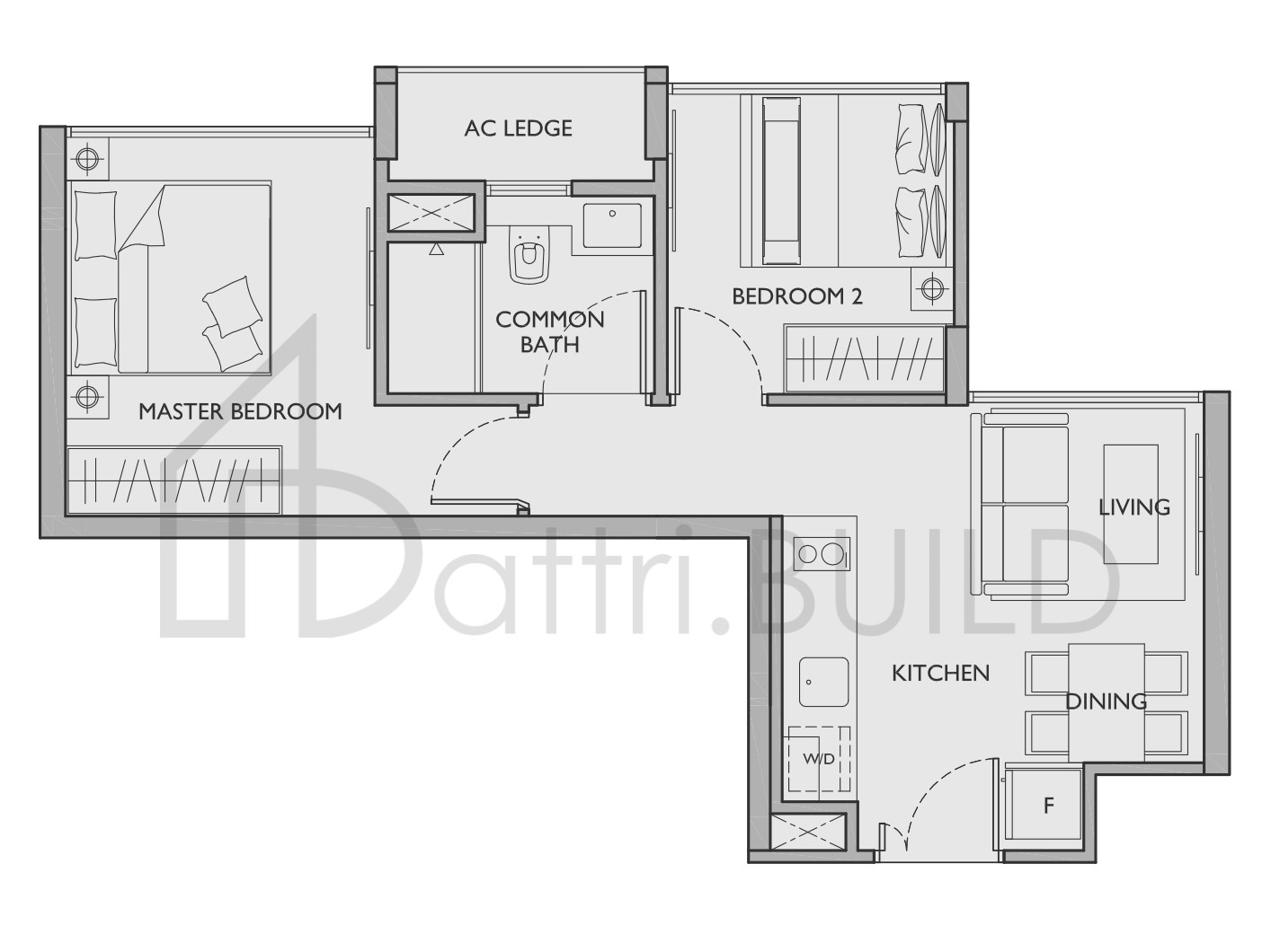 THE ASANA B1 floorplan (watermarked)