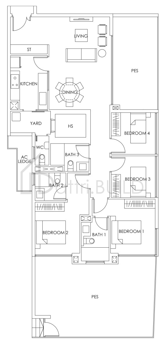 BEDOK RESIDENCES D2 (M))(P) floorplan (watermarked)