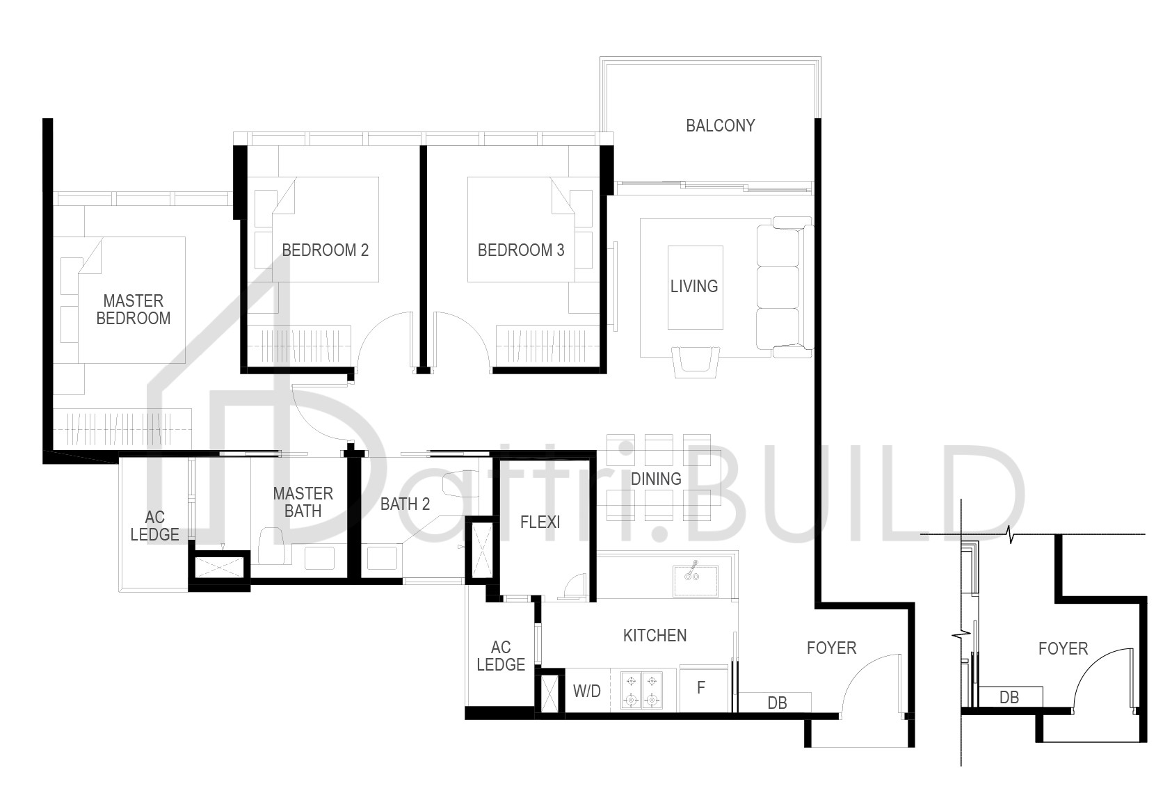 THE GAZANIA C4B floorplan (watermarked)