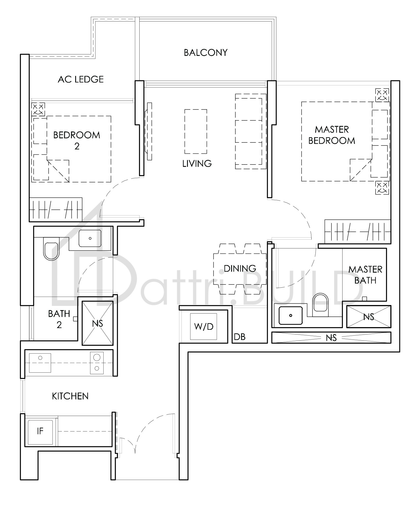 MONT BOTANIK RESIDENCE A2 floorplan (watermarked)