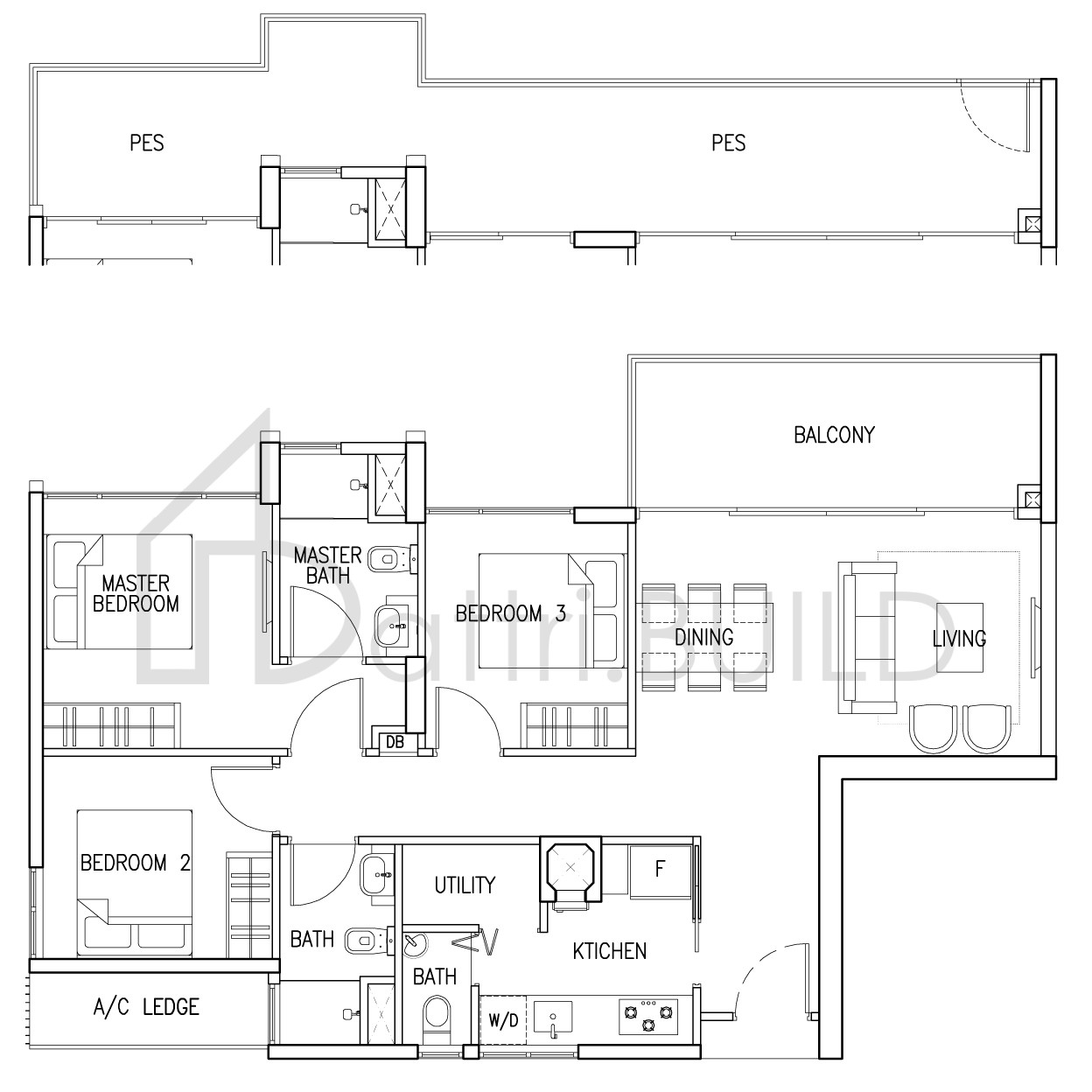 THE SKYWOODS 3 S1 PA floorplan (watermarked)