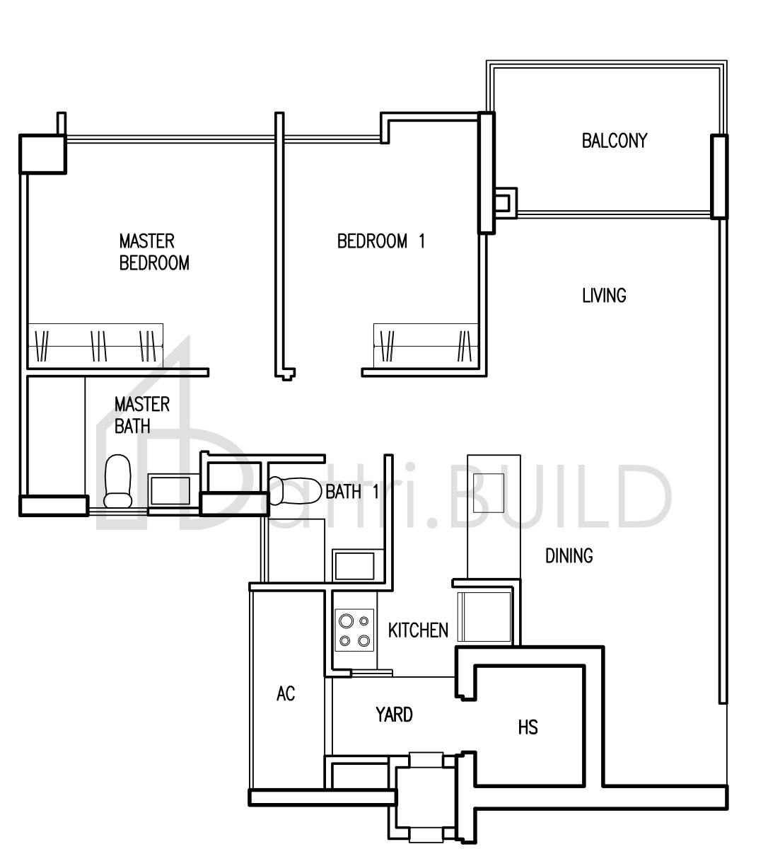 PARC VERA A2 floorplan (watermarked)