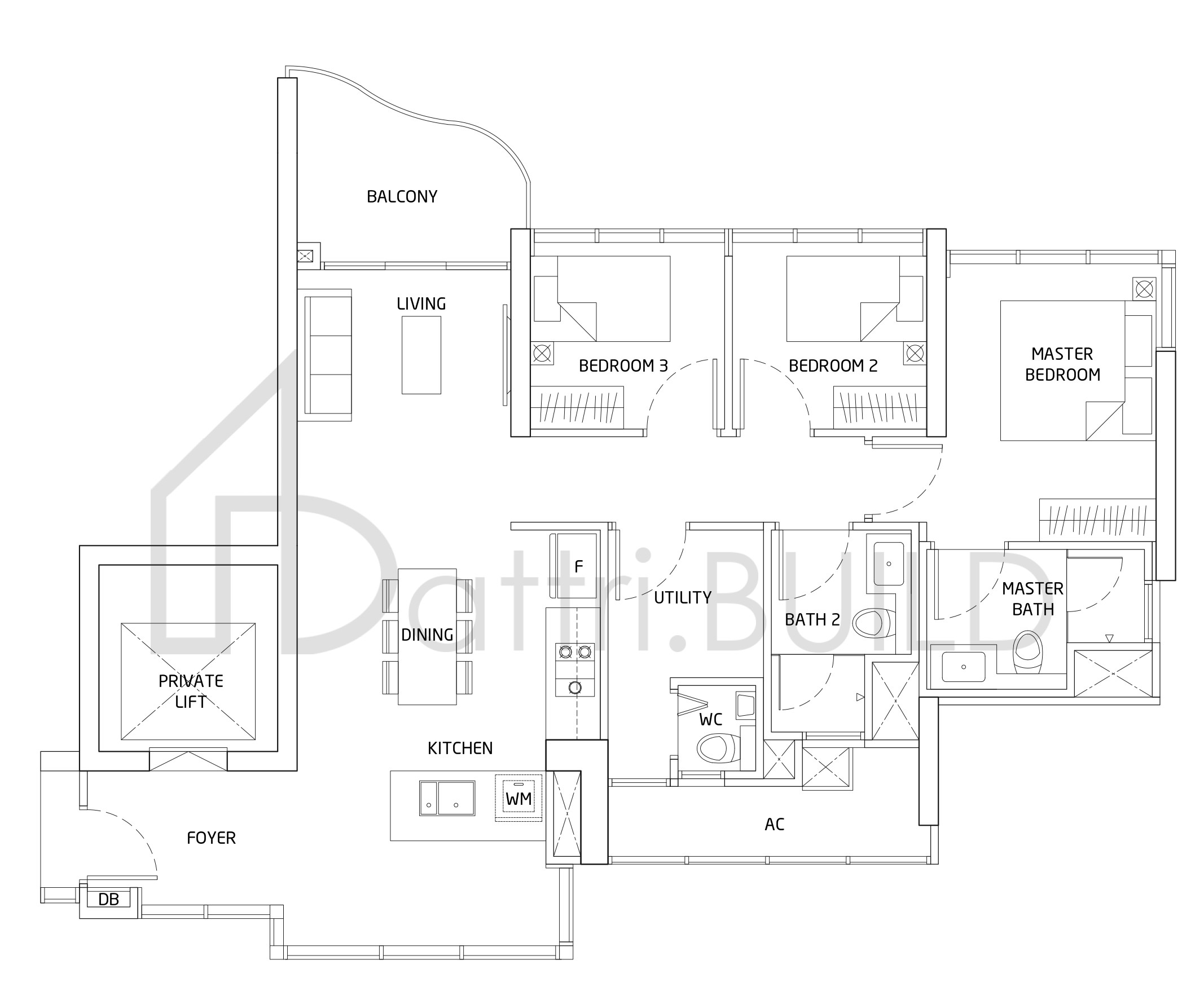 QUEENS PEAK C8 floorplan (watermarked)