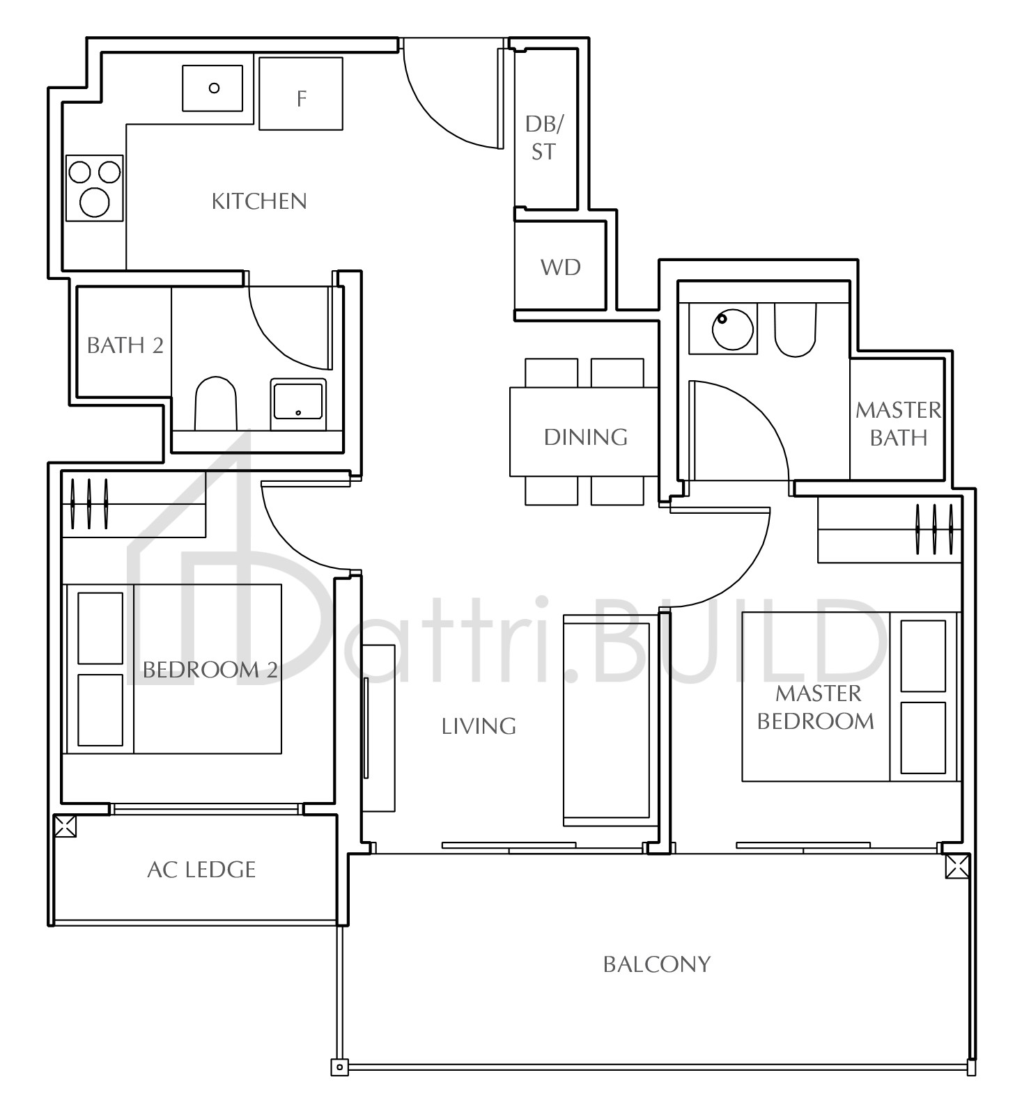 JUI RESIDENCES B2 floorplan (watermarked)