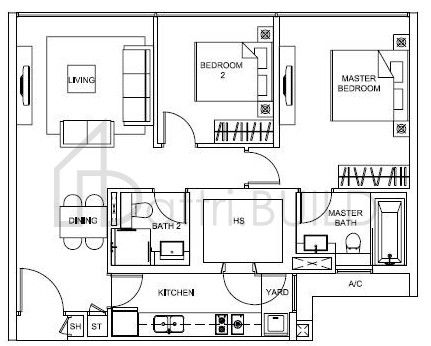 WILKIE STUDIO B4 floorplan (watermarked)