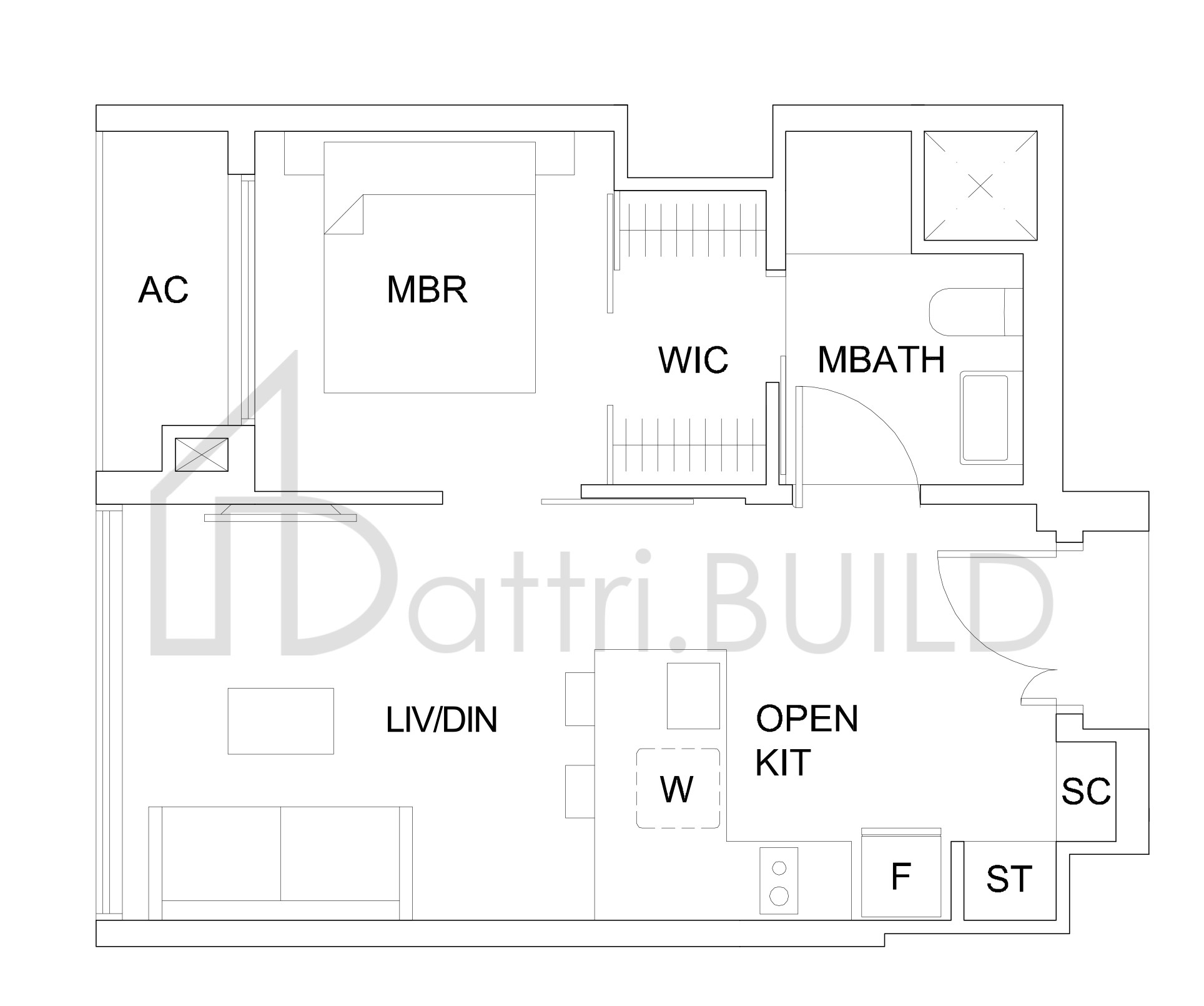 SKY VUE Aa(M)(1-br) floorplan (watermarked)