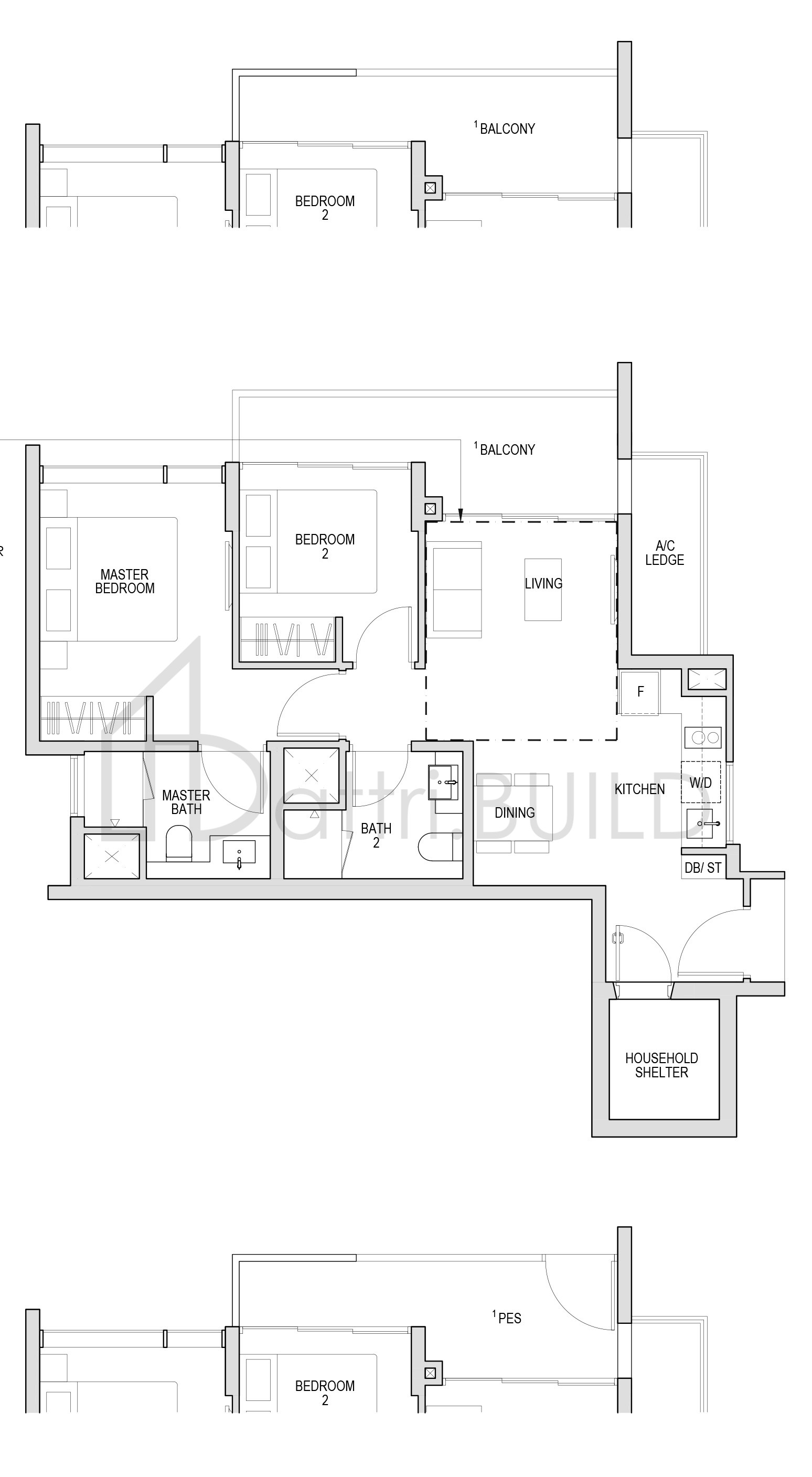 KENT RIDGE HILL RESIDENCES BP1 floorplan (watermarked)
