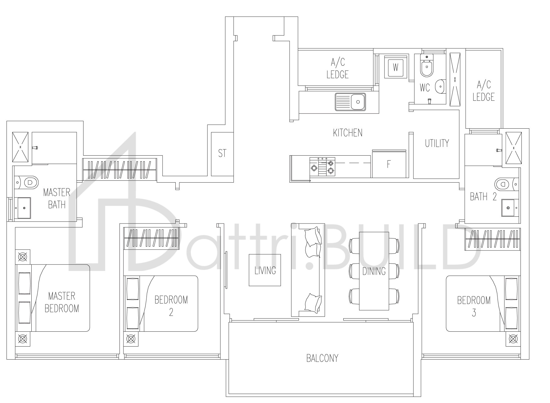 TWIN FOUNTAINS B2-VT floorplan (watermarked)
