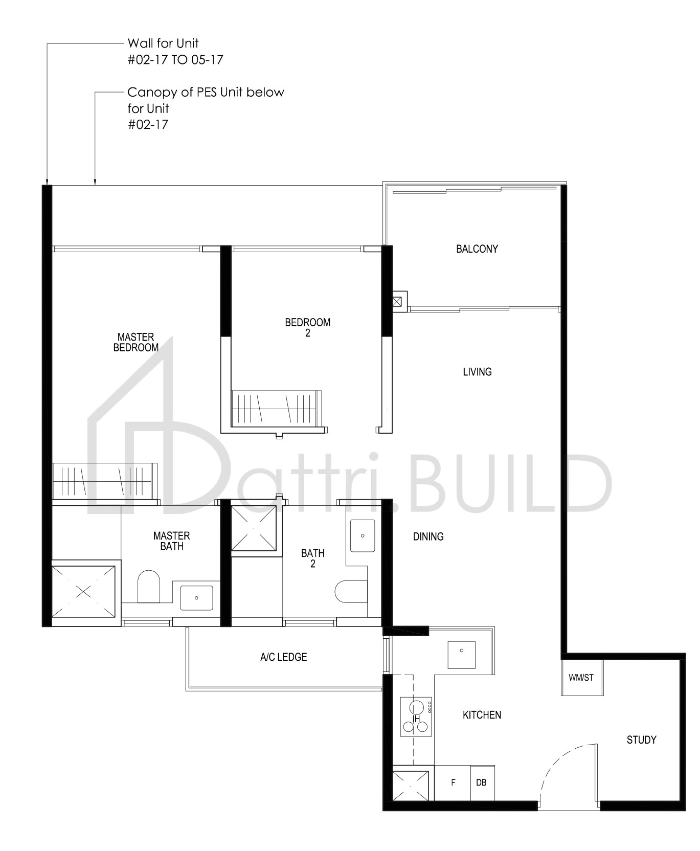 DAINTREE RESIDENCE B6 floorplan (watermarked)