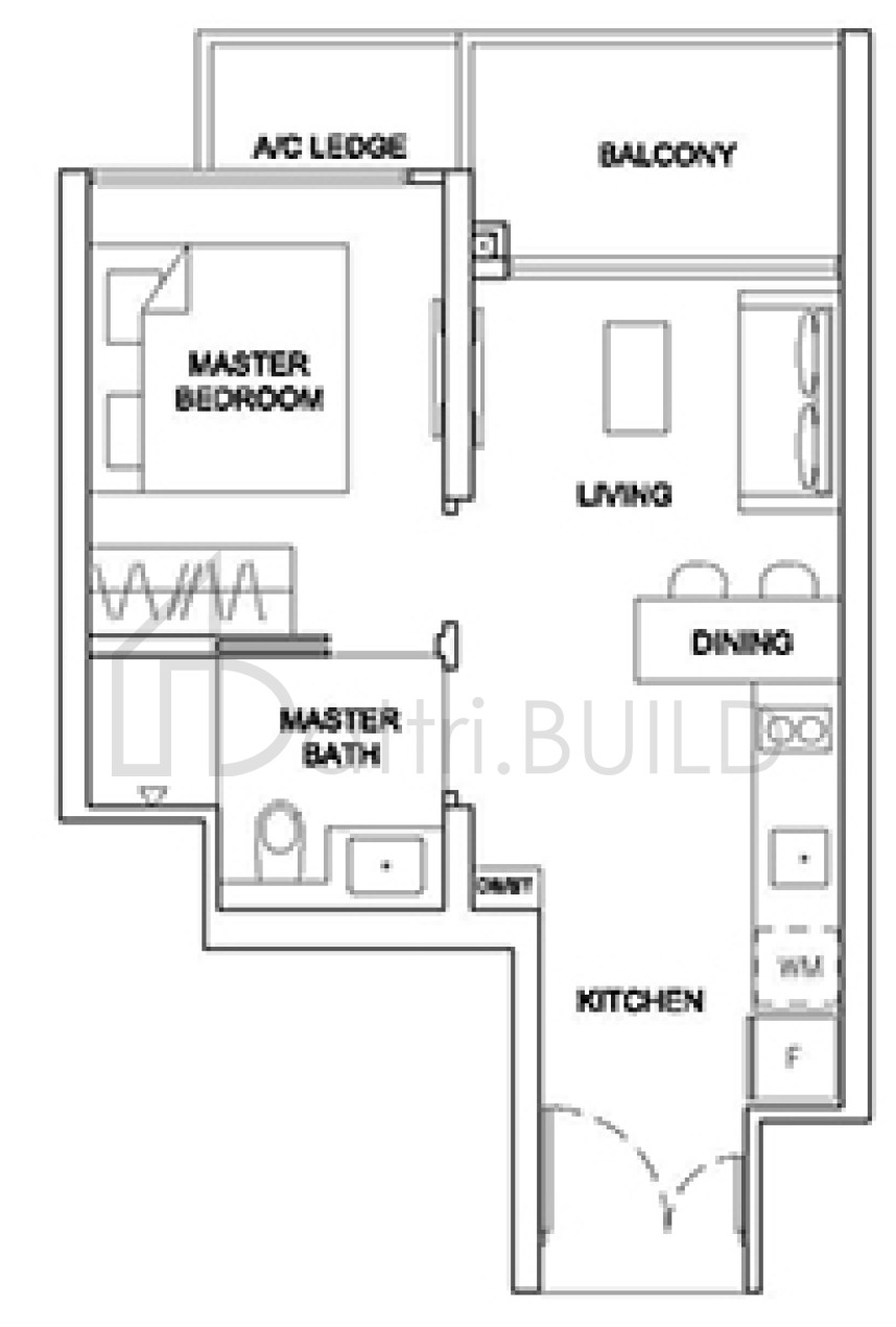 STIRLING RESIDENCES 1BR floorplan (watermarked)