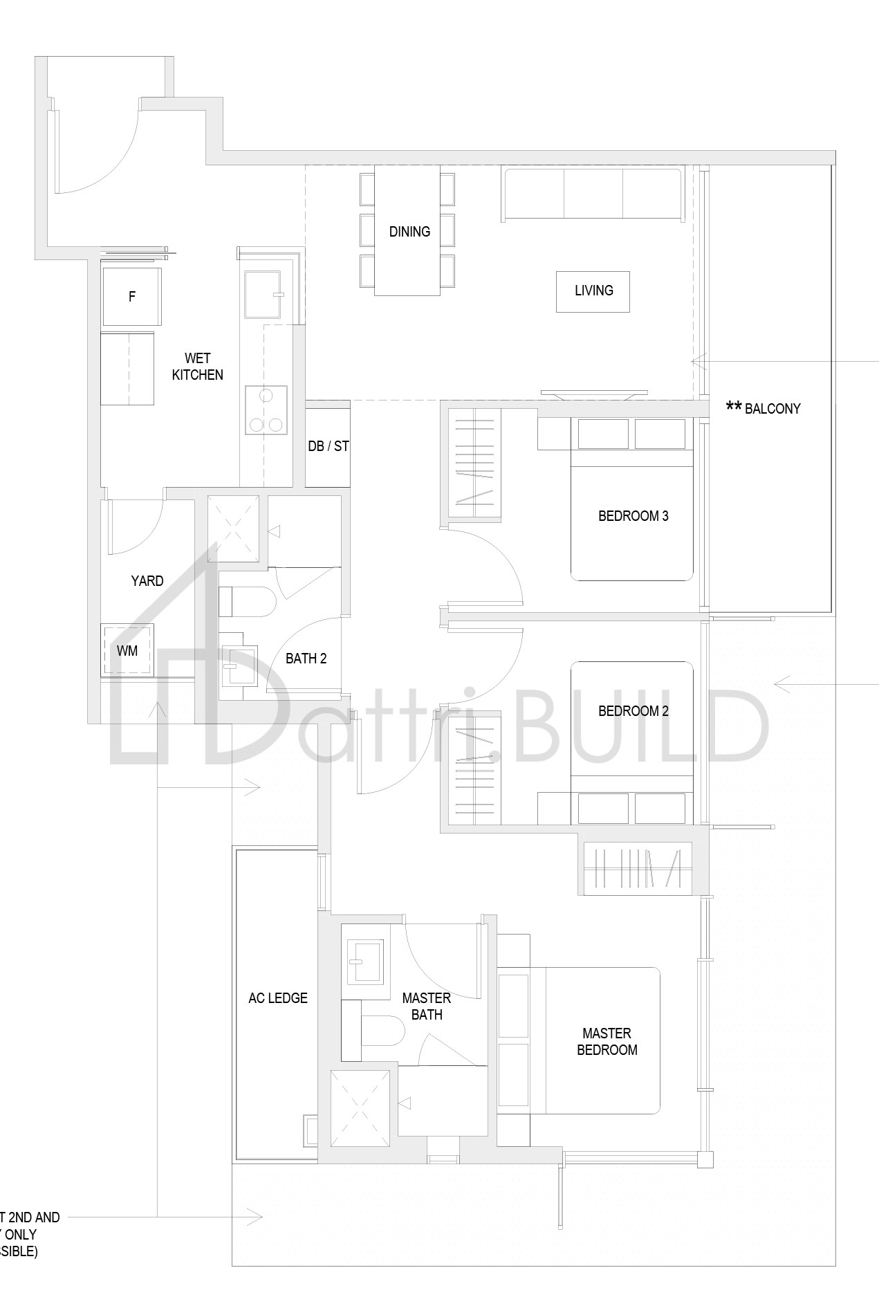THE VERANDAH RESIDENCES C3 floorplan (watermarked)