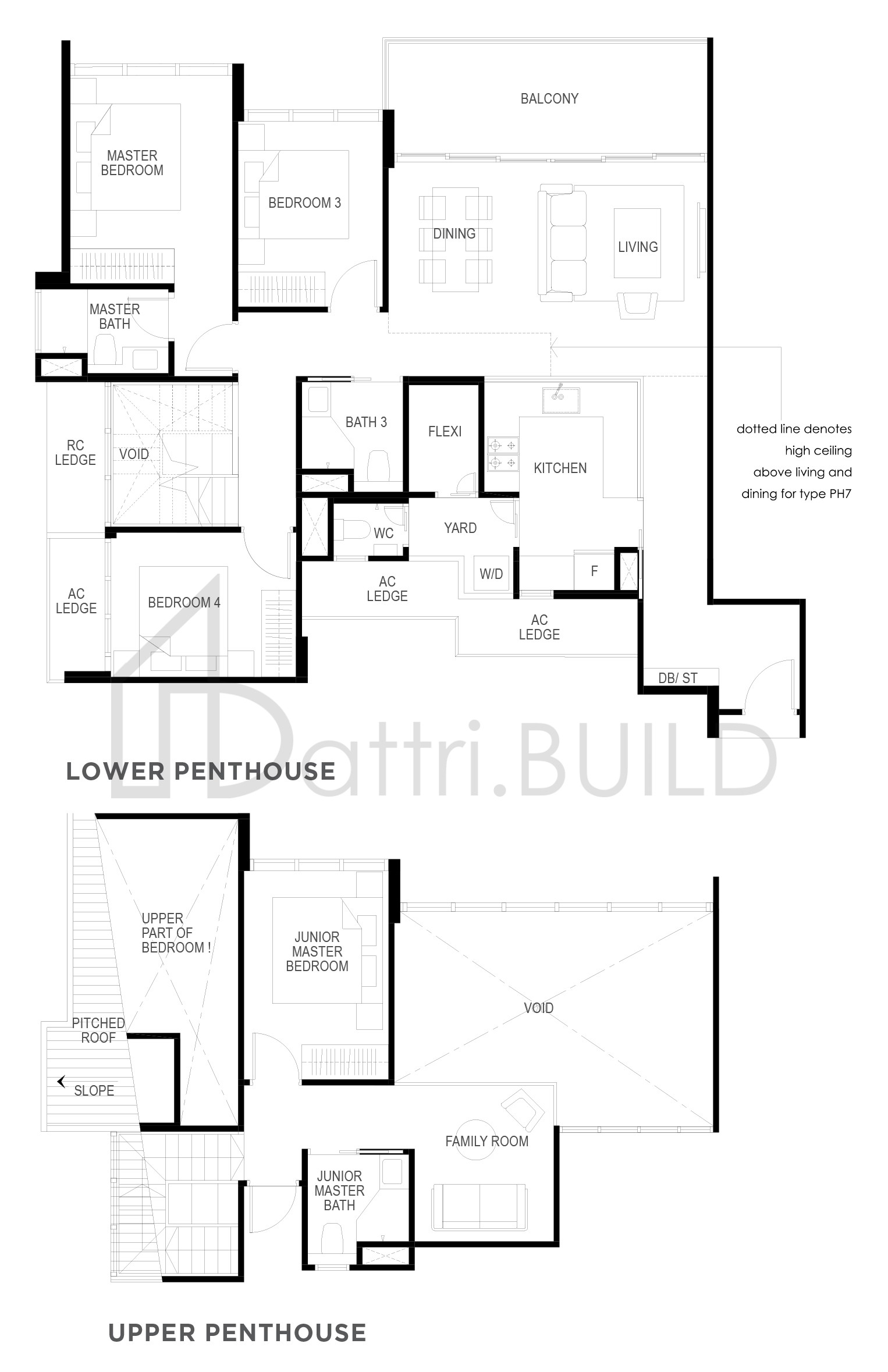 THE GAZANIA PH7 floorplan (watermarked)