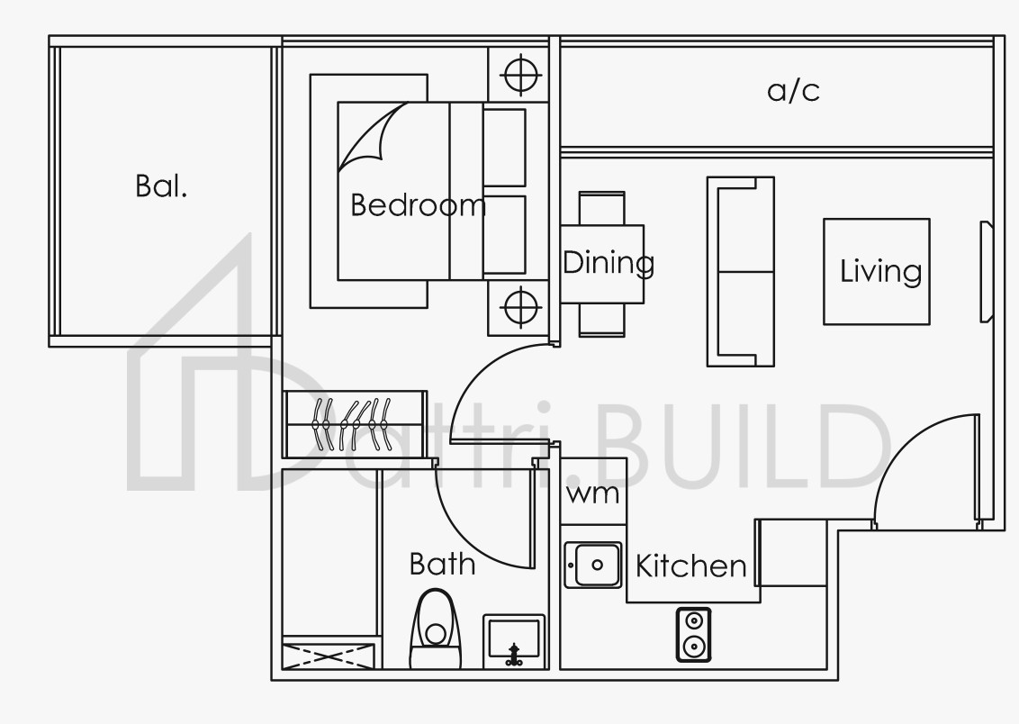 LOFT @ STEVENS C floorplan (watermarked)