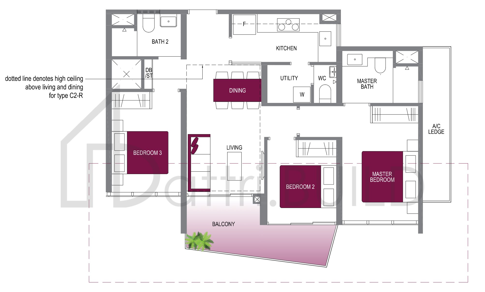 LAKE GRANDE C2 floorplan (watermarked)