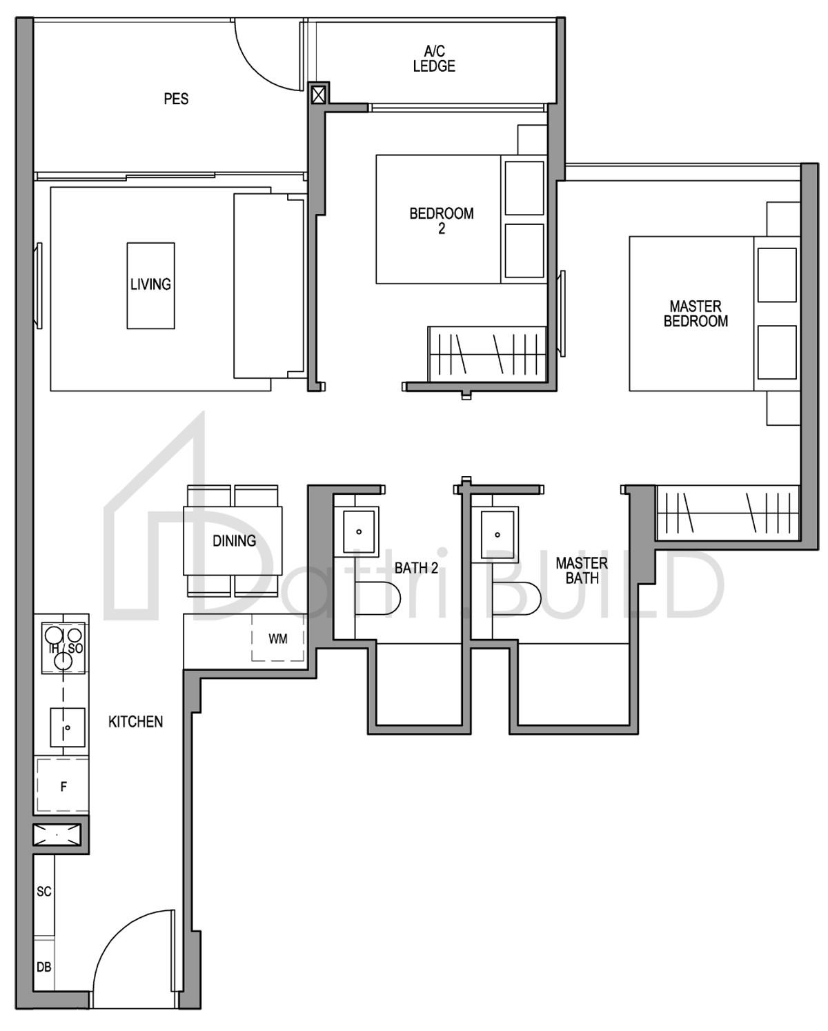 MARTIN MODERN B1a-G floorplan (watermarked)
