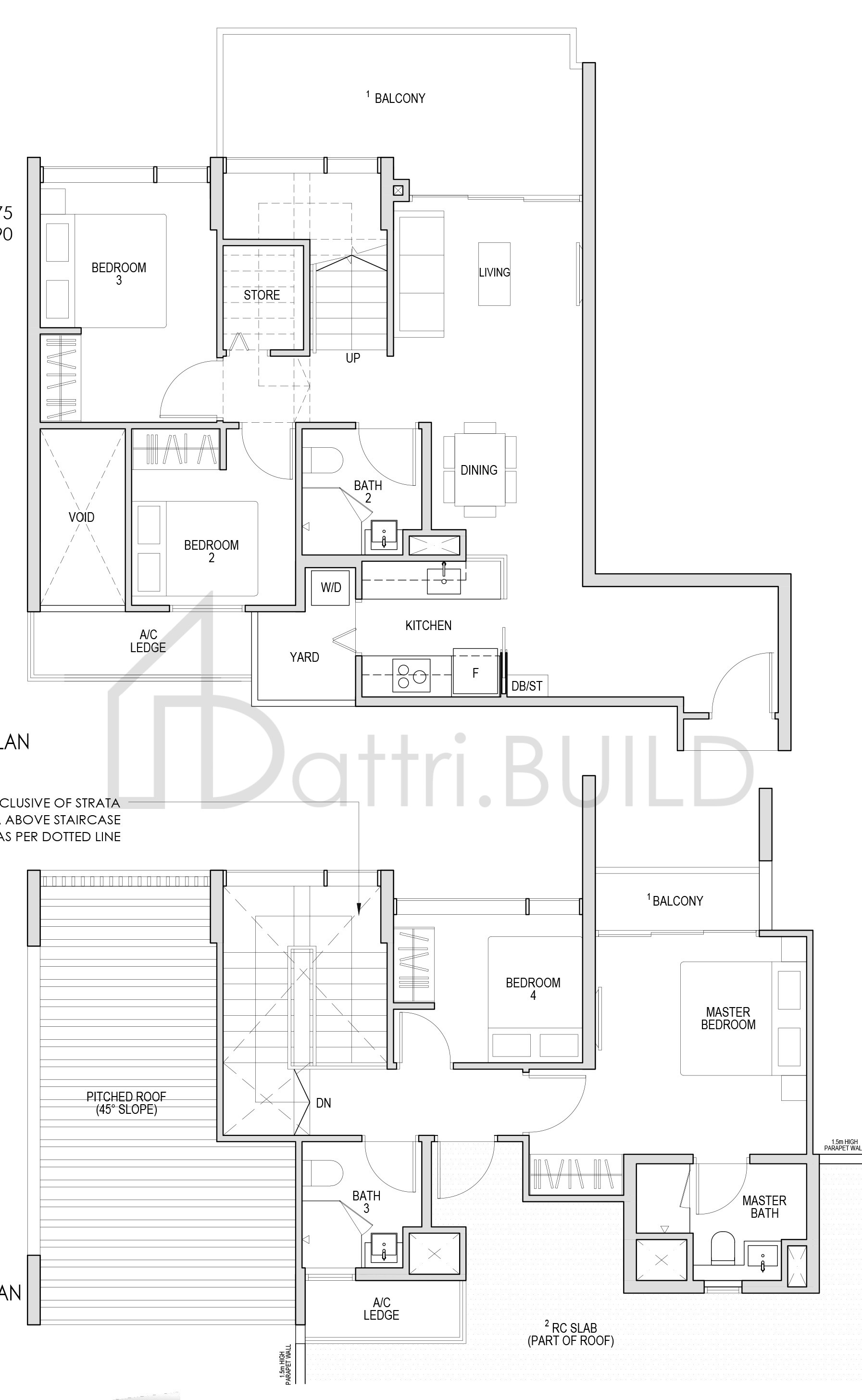 KENT RIDGE HILL RESIDENCES DPH1 floorplan (watermarked)