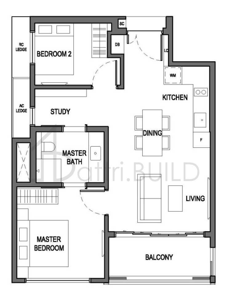 PARKSUITES B11 floorplan (watermarked)