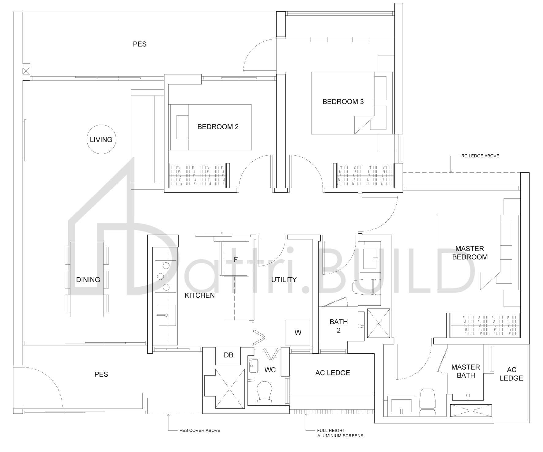 THE CRITERION B10P floorplan (watermarked)