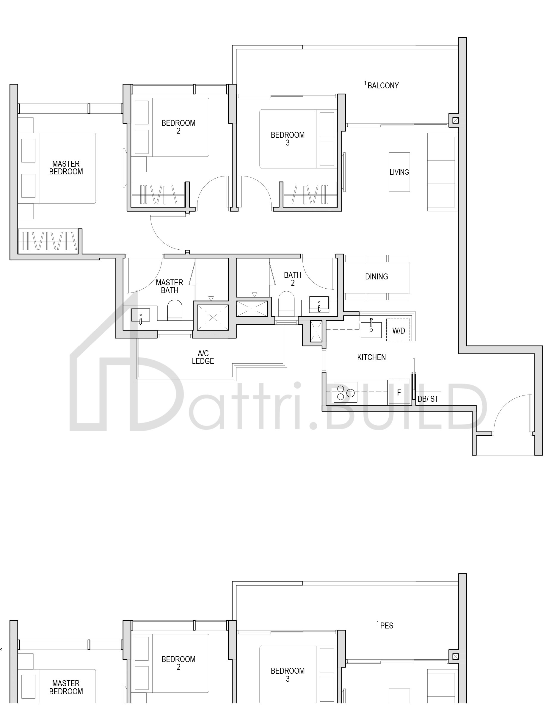 KENT RIDGE HILL RESIDENCES C2 floorplan (watermarked)