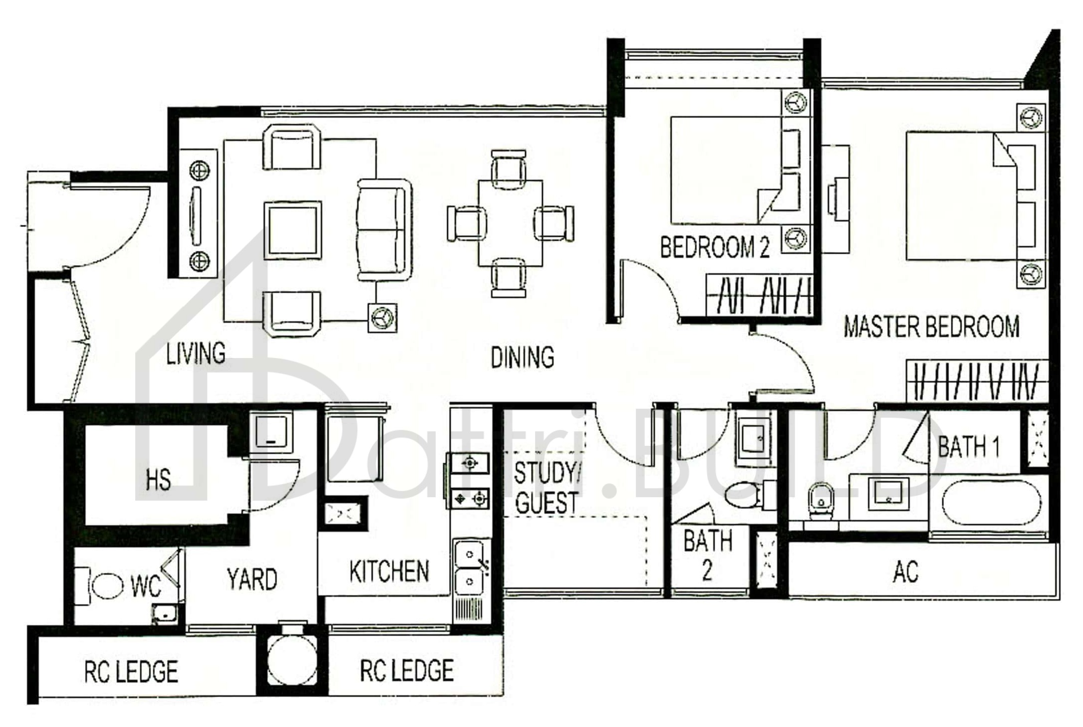 BELMOND GREEN B1a floorplan (watermarked)