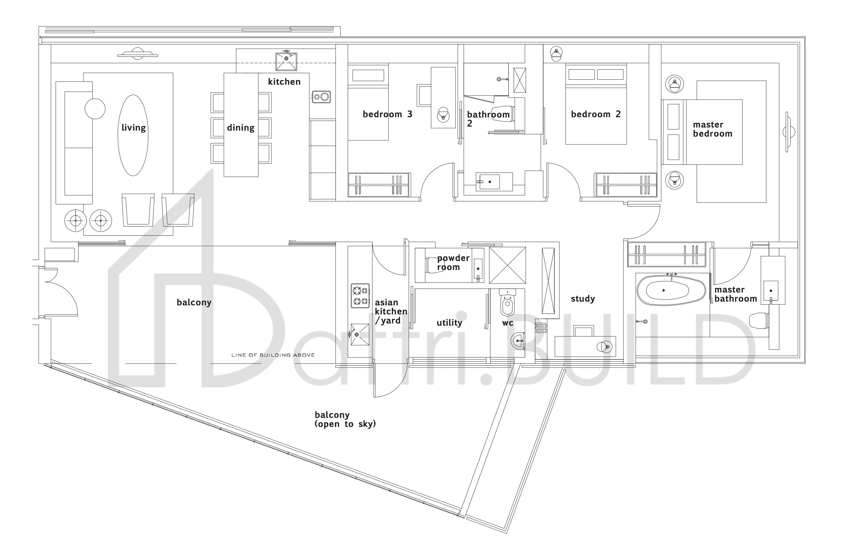 OUE TWIN PEAKS Tower 1, C4 floorplan (watermarked)