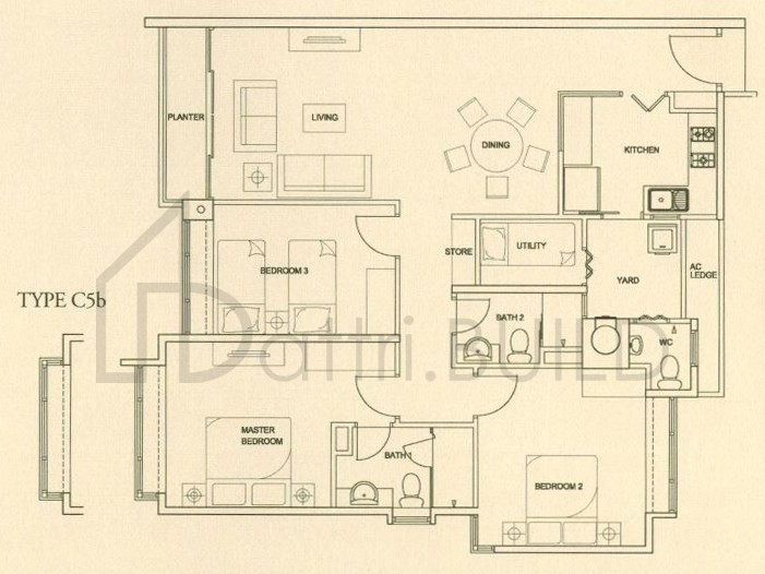 THE RAINTREE C5b floorplan (watermarked)
