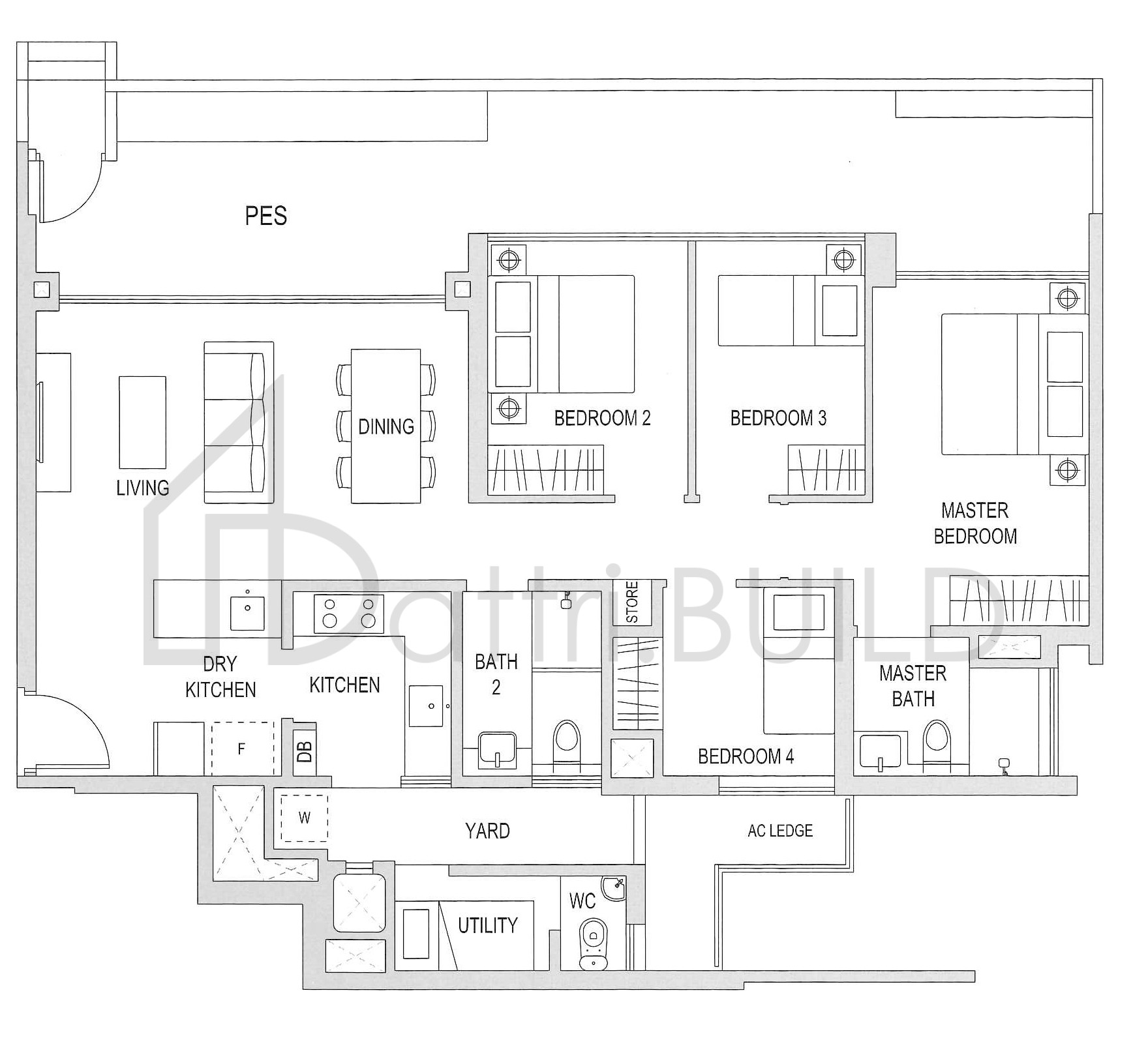 THE TOPIARY E1-G2 floorplan (watermarked)