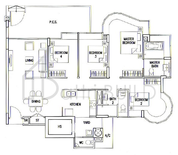 THE CALROSE C5P floorplan (watermarked)