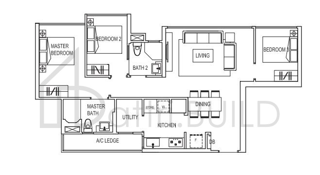 SYMPHONY SUITES C1a floorplan (watermarked)