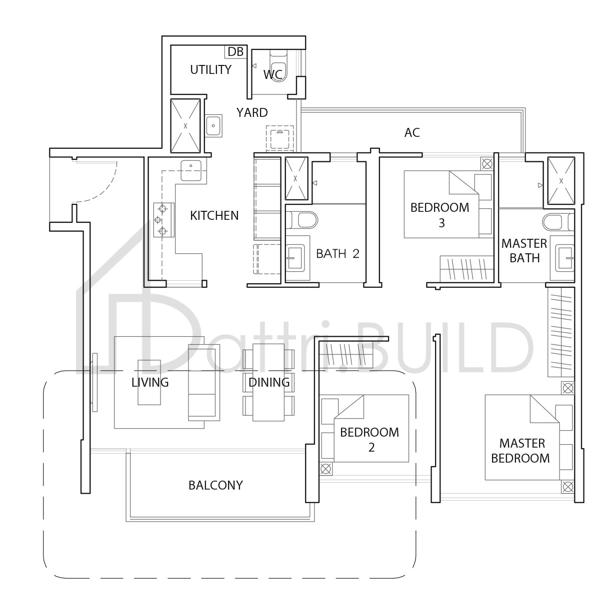 THE VALES B3a floorplan (watermarked)