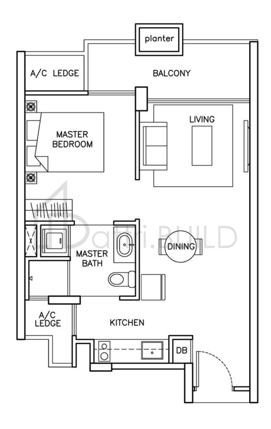 THE SANTORINI A4 floorplan (watermarked)