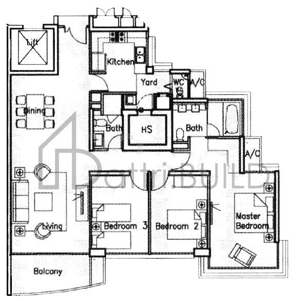 THE MARBELLA B1aE floorplan (watermarked)